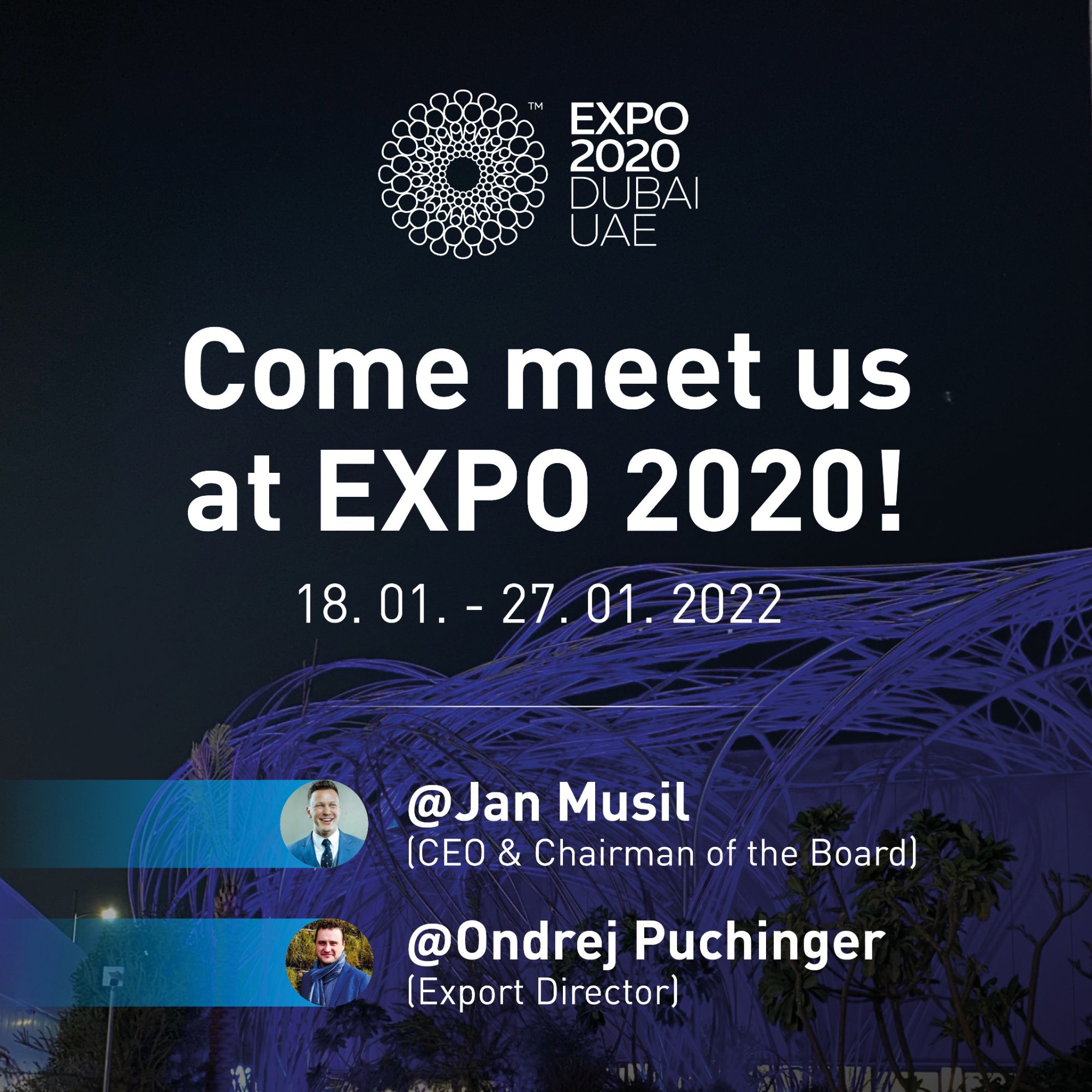 Setkejte se s námi na Expo 2020